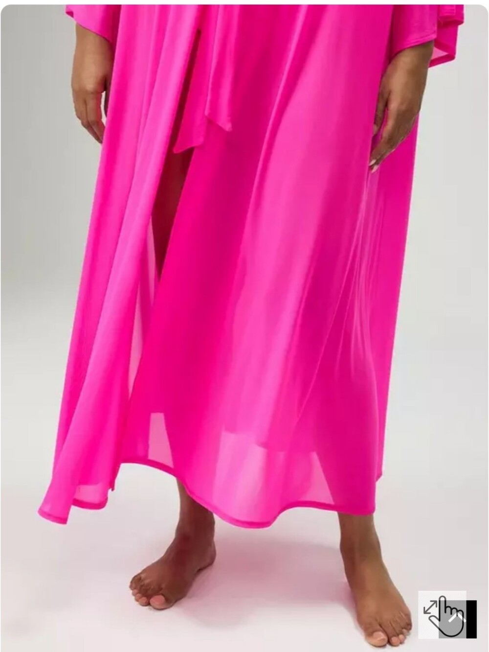 🆕️⛱️TORRID HOT PINK FRONT TIE KIMONO SWIM COVER UP ⛱️ - Picture 5 of 7